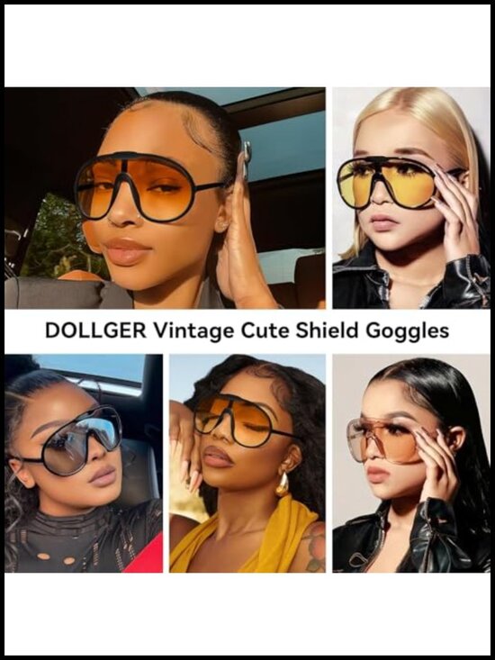 Oversized One Piece Shield Sunglasses UV400 UV Protected Wrap Around Adult main image 6